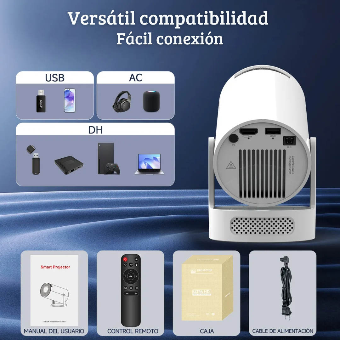 Portable home cinema projector