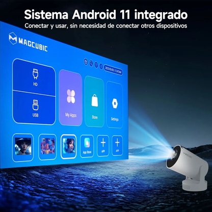 Portable home cinema projector